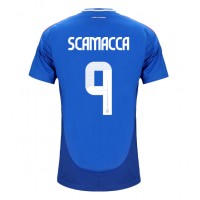 Italy Gianluca Scamacca #9 Replica Home Shirt Euro 2024 Short Sleeve